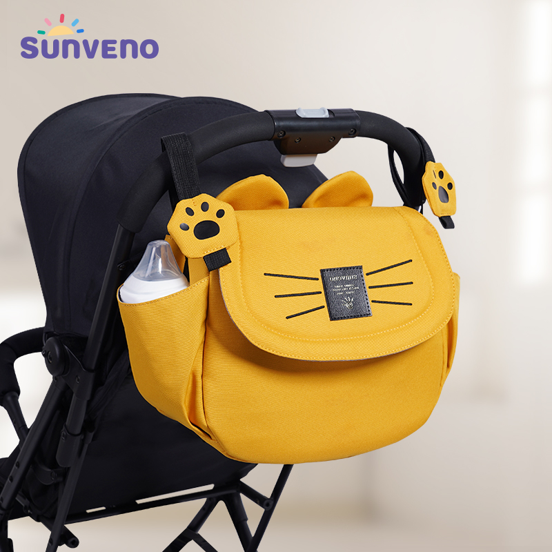 Baby Clothing Hamper - Sunveno gato saco de fraldas grande