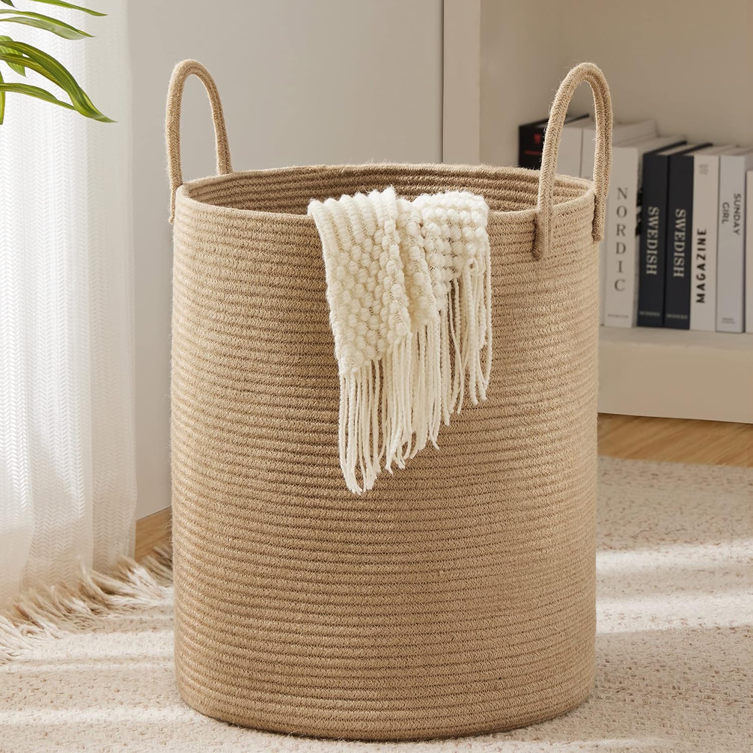 Baby Clothing Hamper - Cesto de Armazenamento Grande e Alto,