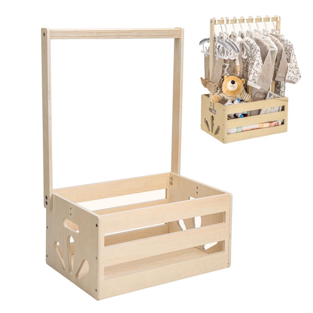 Baby Clothing Rack Gift - Prateleira de Armazenamento, Organizador de Presentes