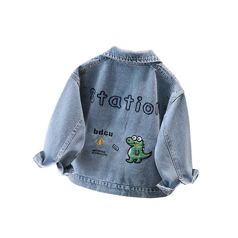Baby Clothing Unisex - Estilo bonito bebê criança jaqueta jeans