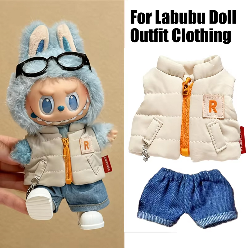 Baby Clothing Unisex - Para 15 17cm labubu boneca cor