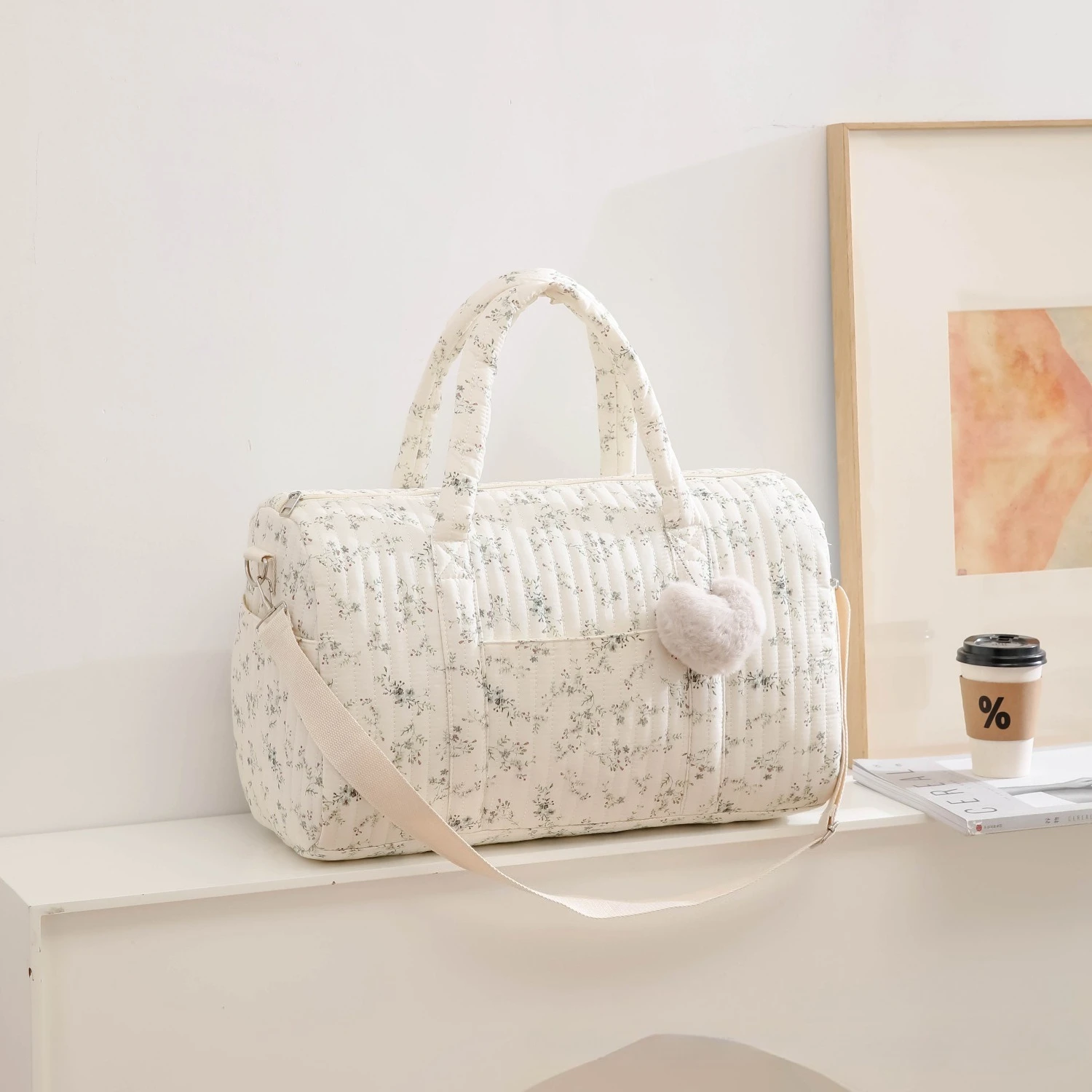 Bolsa bordada floral para mamã - Baby Clothing Hamper avaliação e preço