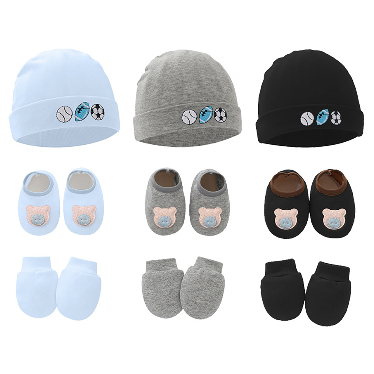 Conjunto de 3 Peças: Gorro, Lu - Baby Hat Beanie avaliação e preço