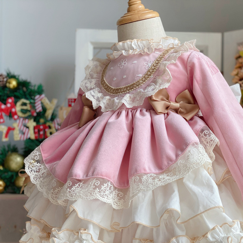 Menina vestido de festa do beb - Baby Clothing Easter avaliação e preço