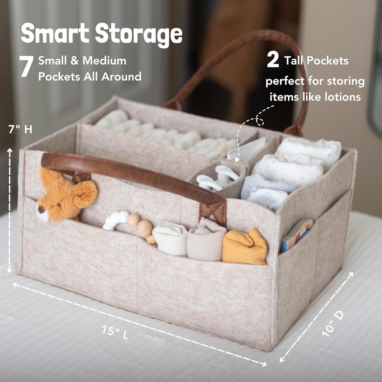 Cesto Organizador de Feltro pa - Baby Clothing Hamper avaliação e preço