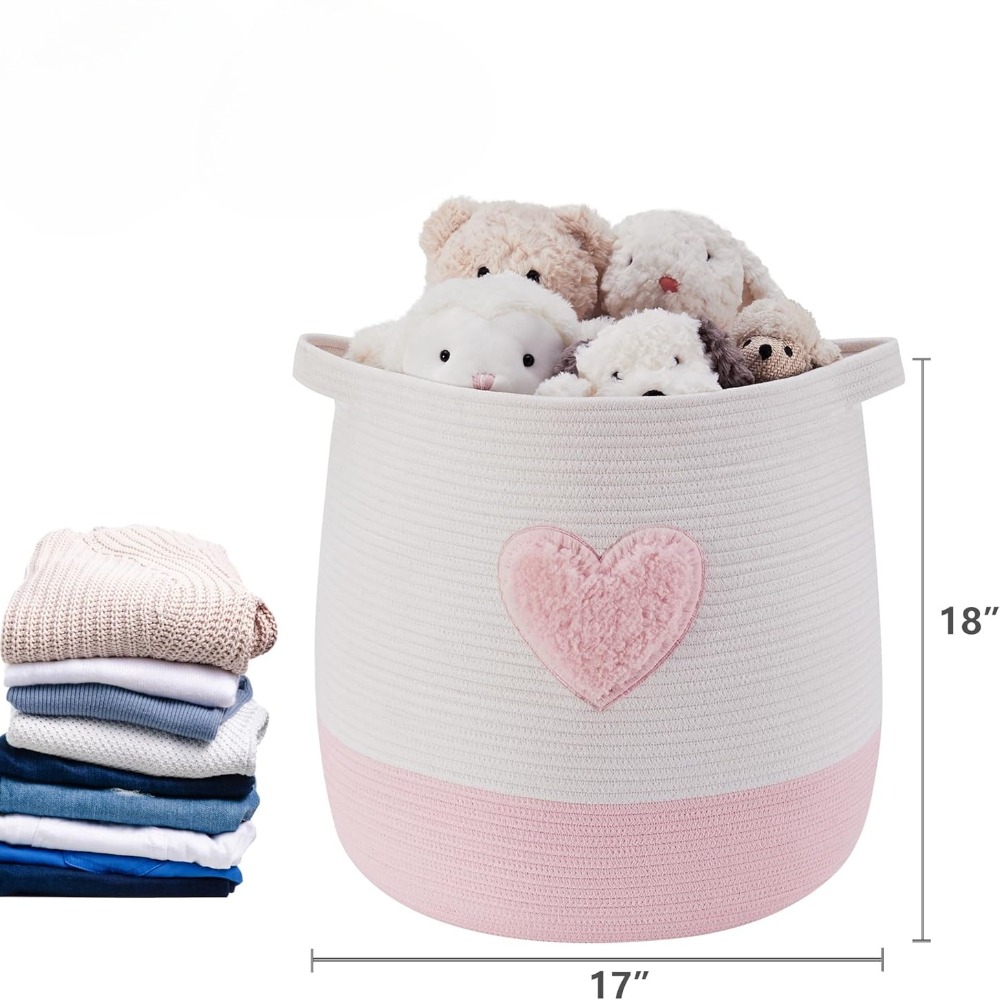 Cesto de lavanderia rosa para  - Baby Clothing Hamper avaliação e preço