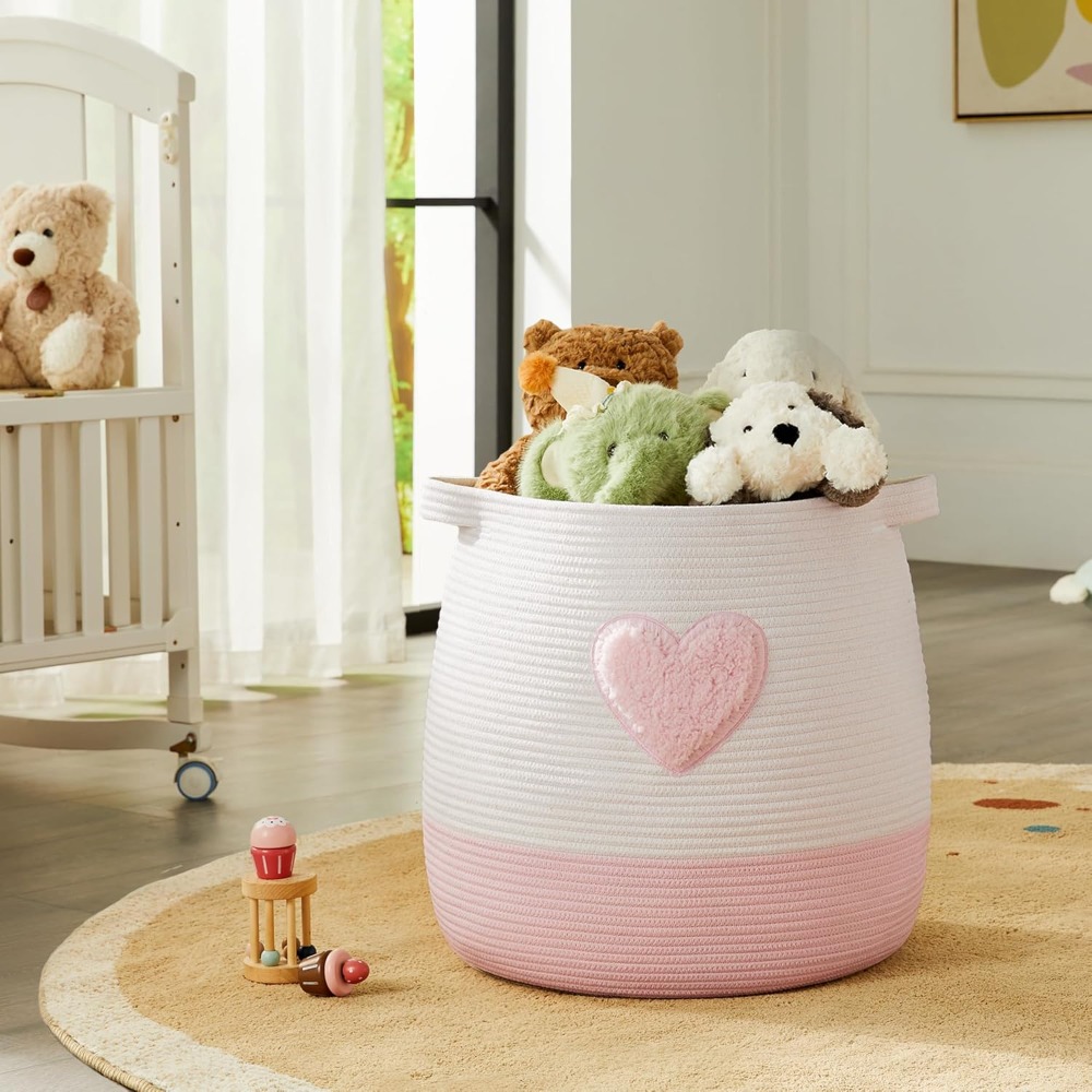 Cesto de lavanderia rosa para  - Baby Clothing Hamper avaliação e preço
