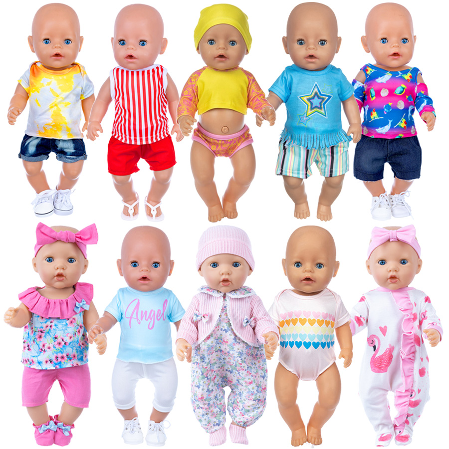 Roupas para bonecas de 18 pole - Baby Clothing Unisex avaliação e preço